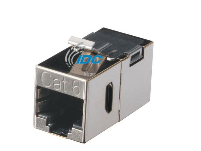 Modular Jack Cat 6 Shielded In-Line Keystone Coupler 